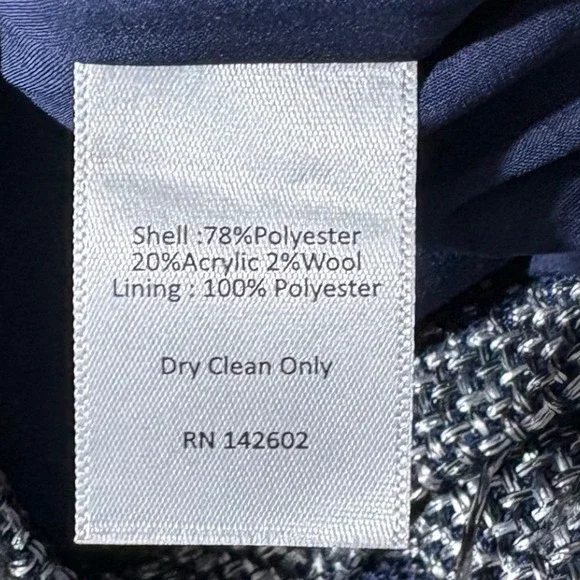 STS Sail to Sable Wool Blend Fringed Tweed Skirt sz 8 - Picture 6 of 7